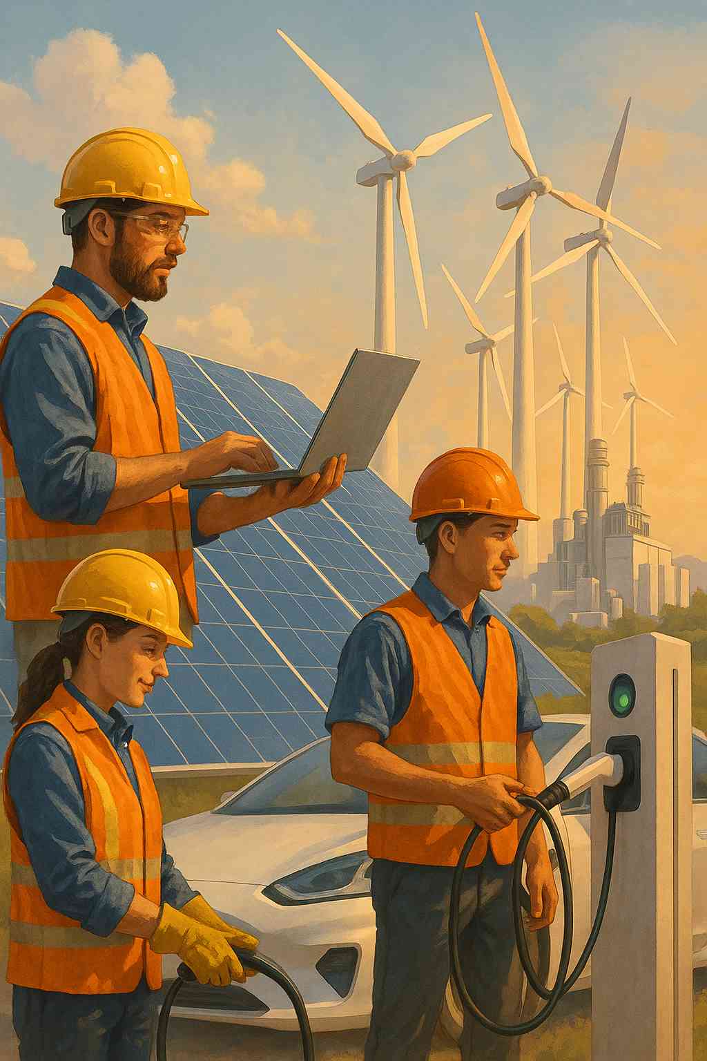 Understand how the global transition to renewable energy is creating millions of new jobs across engineering, project management, finance, and operations in wind, solar, and emerging clean energy technologies.