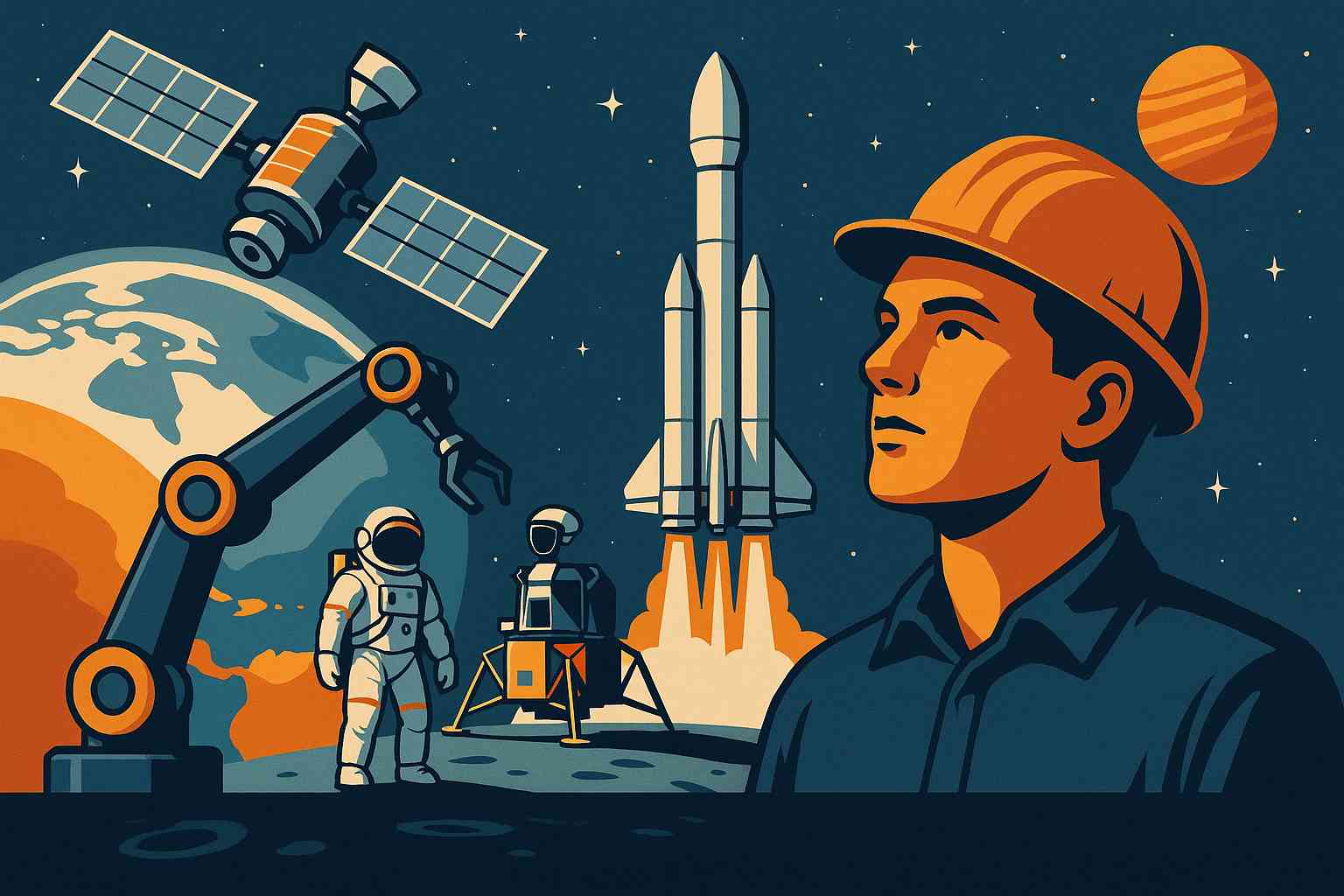 Explore how BOSCH, Airbus, and Virgin Galactic are building teams for commercial space exploration, satellite technology, and aerospace innovation.